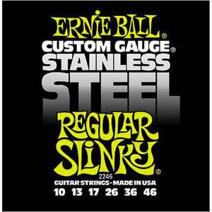 ErnieBall 어니볼 Stainless Steel Regular Slinky (010-046) 2246 일렉기타 줄/스트링뮤직메카