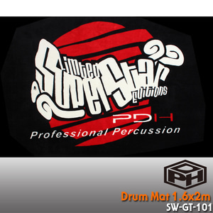 PDH Deluxe Drum Mat 드럼매트 1.6 x 2.0m /SW-GT-101 뮤직메카