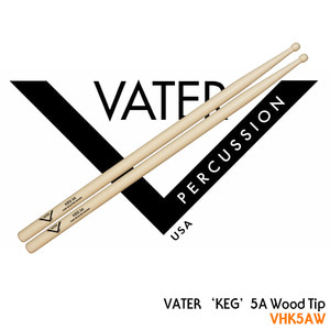 Vater 베이터 드럼스틱 KEG 5A Wood Tip (Barrel Tip) /VHK5AW뮤직메카