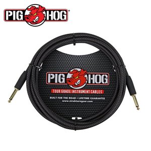 PIG HOG 피그호그 기타케이블 BLACK WOVEN 3m PCH10BK뮤직메카